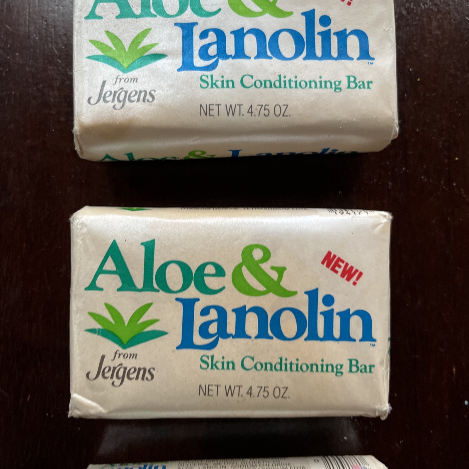 VTG NOS NEW 1984 Jergens Aloe & Lanolin Soap Bar ~ 3.5oz RARE!!!