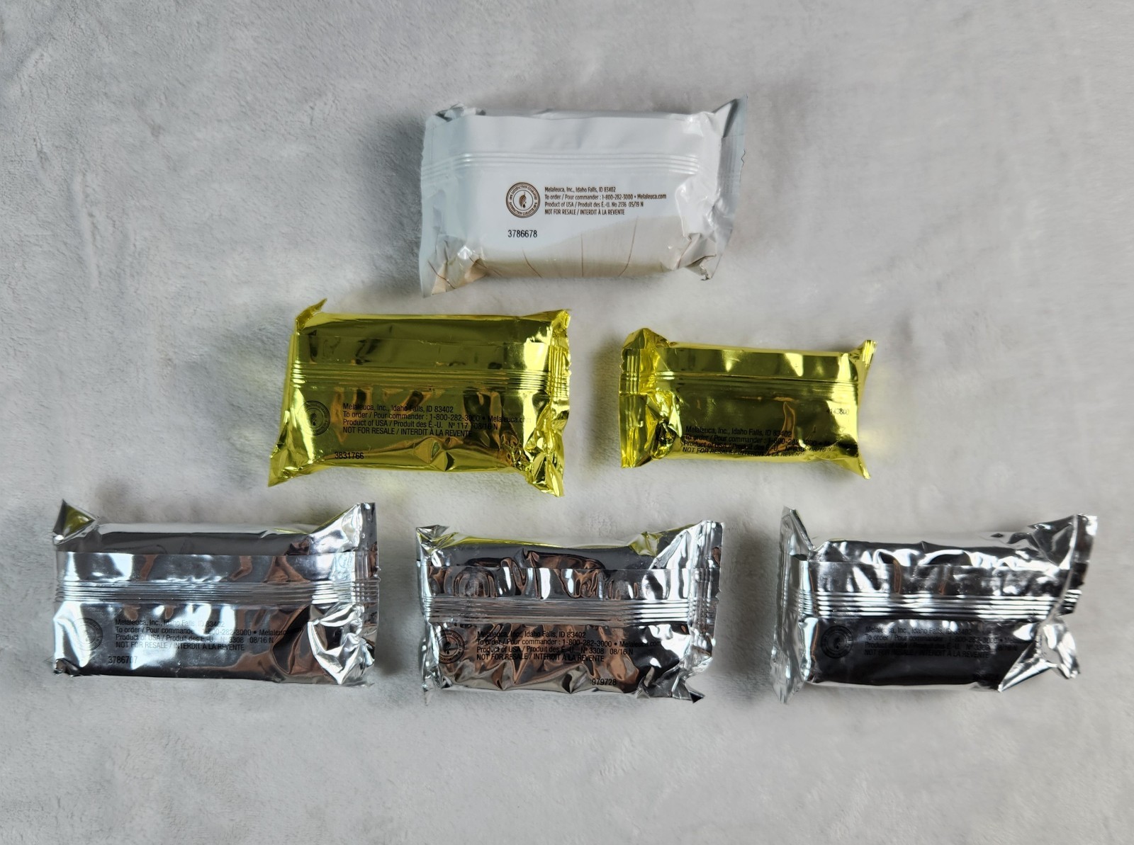 Melaleuca The Gold Bar, Small Gold, Platinum and Honey Almond Soap Bars Lot of 6