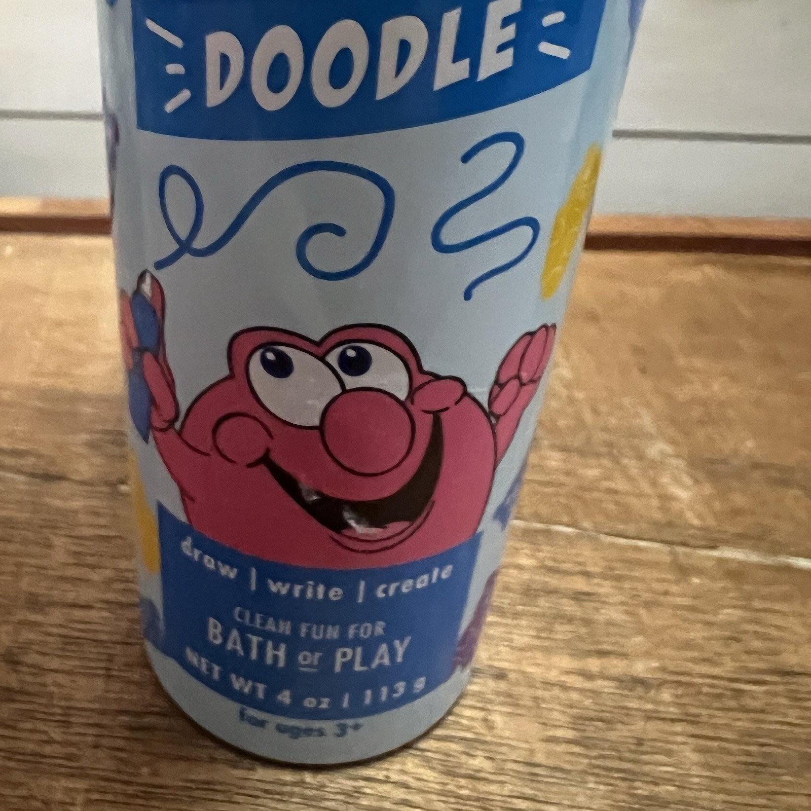 MR BUBBLE BLUE Gummy Best Foam Soap Doodle 4 Oz Draw Write Create