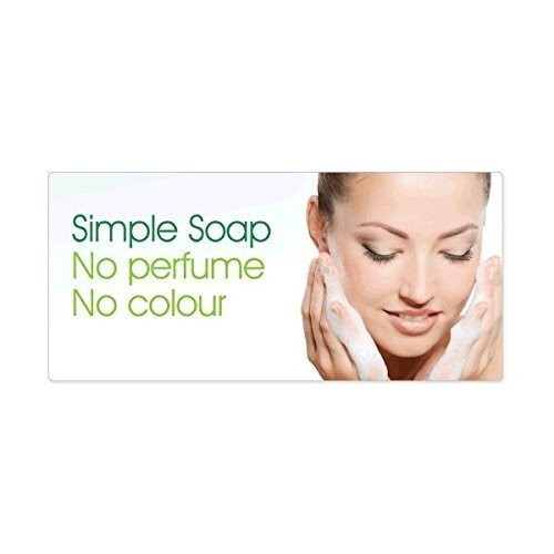 Simple Pure Soap for Sensitive Skin Twin Pack, 100 Gram / 4 Ounce Bars (Pack of