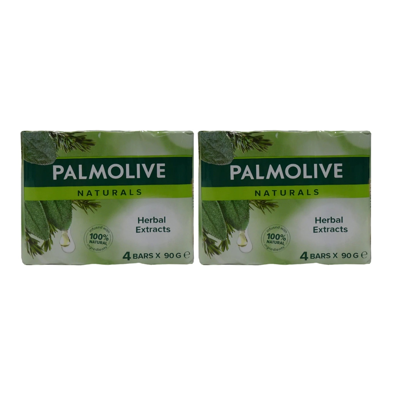 Palmolive Naturals Herbal Extracts Soap Bars, 8 Bars x 90g Each
