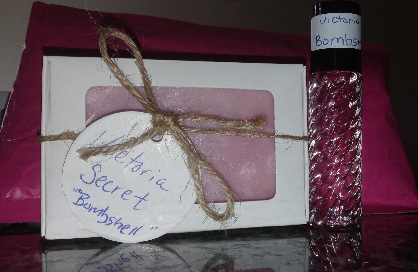 Homemade Body Bar and 10ml roll on fragrance oil combo