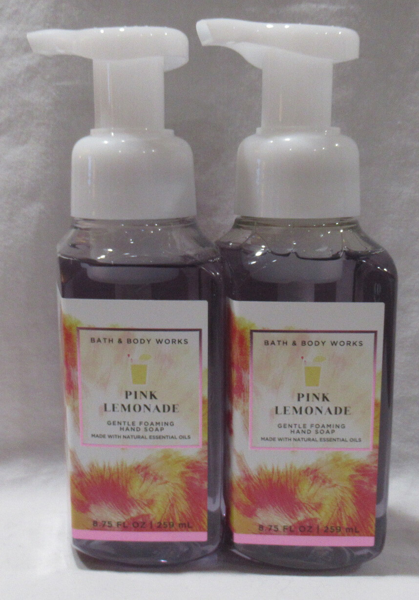 Bath & Body Works Gentle Foaming Hand Soap Lot Set of 2 PINK LEMONADE