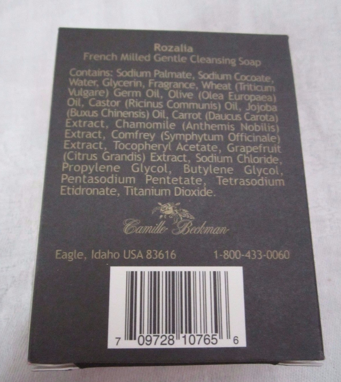 Camille Beckman Rozalia French Milled Gentle Cleansing Soap 3.75 ozs Lot 5 Bars