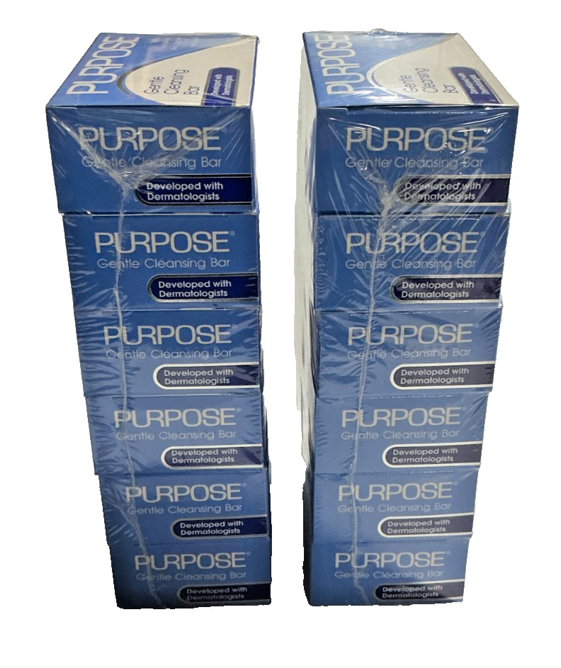 Purpose 12-Pack Bausch & Lomb Gentle Cleansing Bar Soap 3.6 oz Ea Sensitive Skin