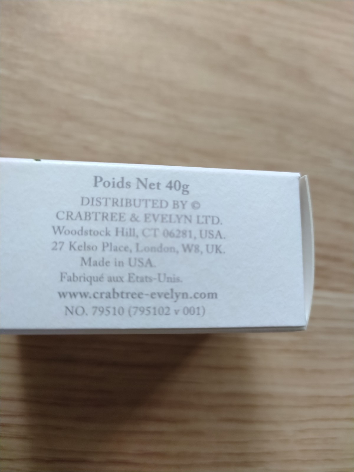 CRABTREE & EVELYN IRIS TRIPLE MILLED SOAP BAR – 40g/1.4oz SMALL