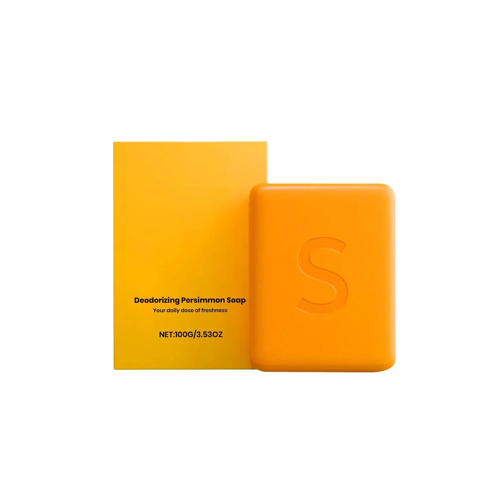 1~3PCS Swarva Persimmon Soap Bar Body Odor Control Deodorant Soap for Men&Women