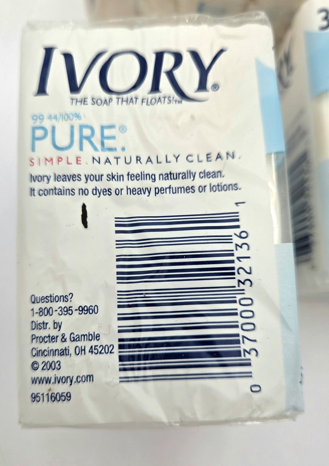 Ivory Bar Soap 12 Bars 3.1oz 99.44% Pure Sealed 2003 VTG Pack NOS