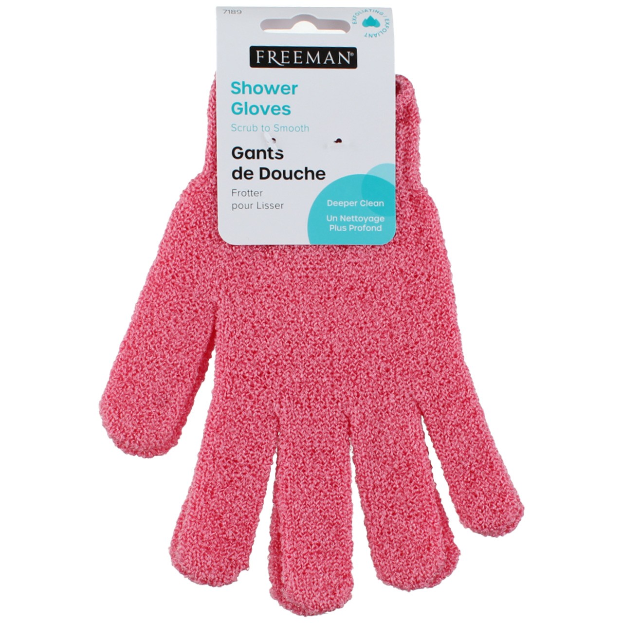 Paris Presents Exfoliant Deeper Clean Shower Gloves, Assorted Colors, 2 Ct