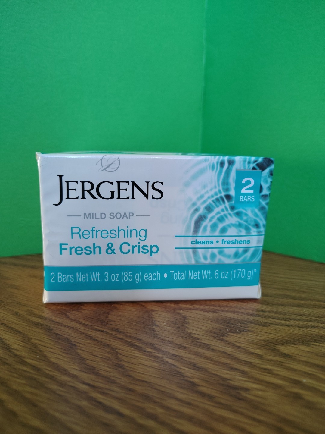 Ɣ JERGENS (2-BARS) 3 Oz. 🩵🫧 ●FRESH & CRISP● 🩵🫧 ≈REFRESHING≈ Mild Soap 🫧.