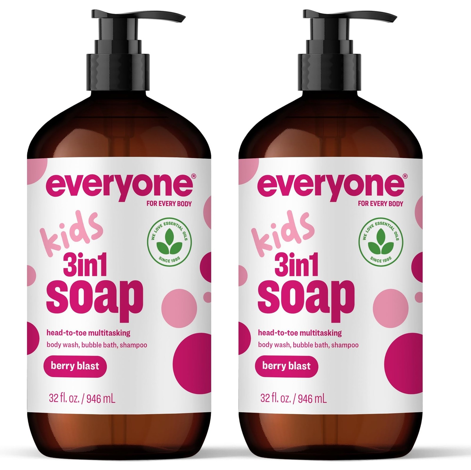 Everyone 3-in-1 Kids Soap, Body Wash, Bubble Bath, Shampoo, 32 Ounce (Pack of…