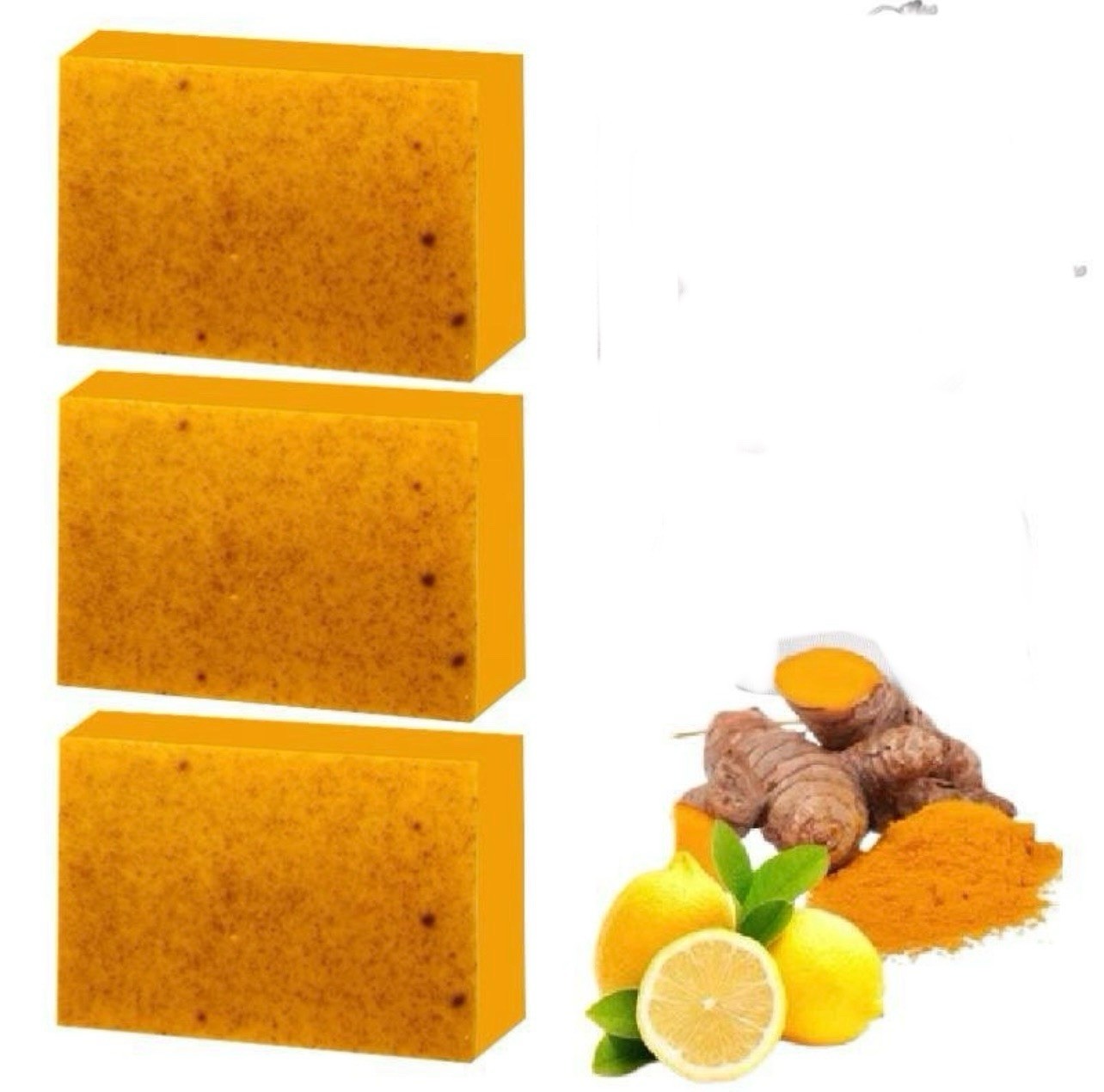 Lemon Turmeric Kojic Acid Brightening Soap Dark Spot Remover