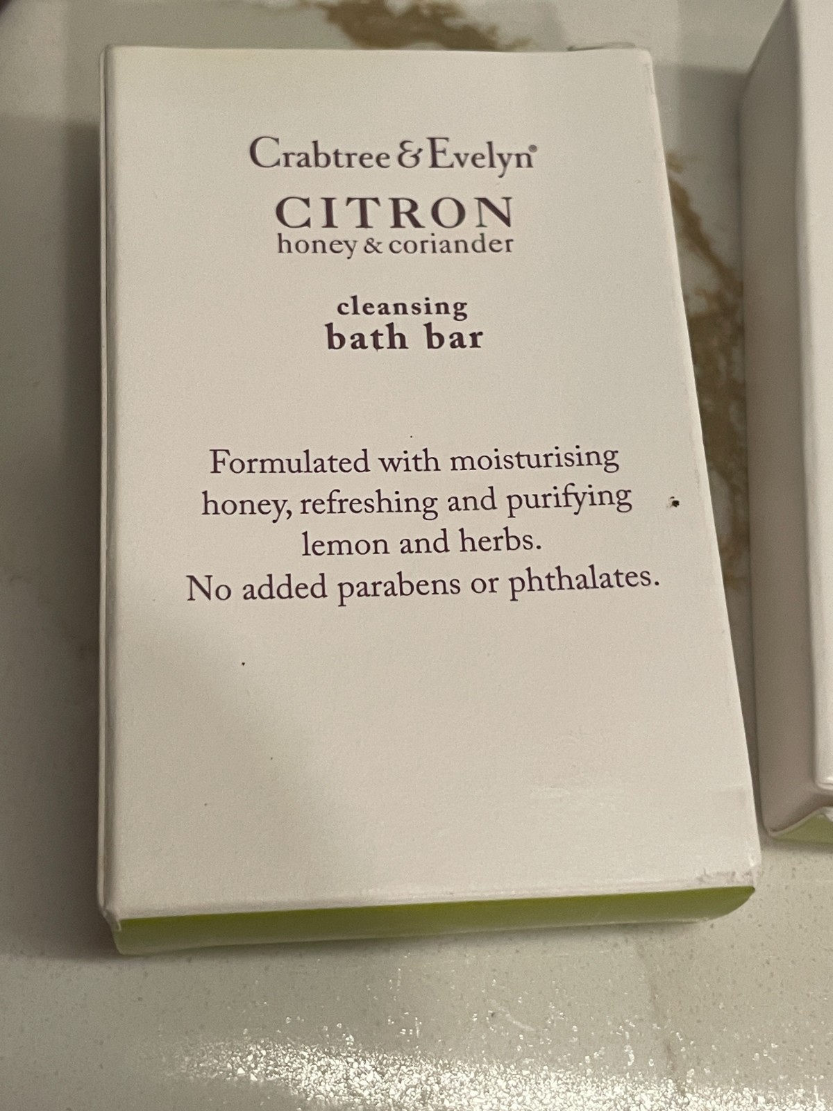 Lot Of 3 Crabtree & Evelyn Citron Honey Coriander Mini Bath Bar 1.75 oz/50 g New