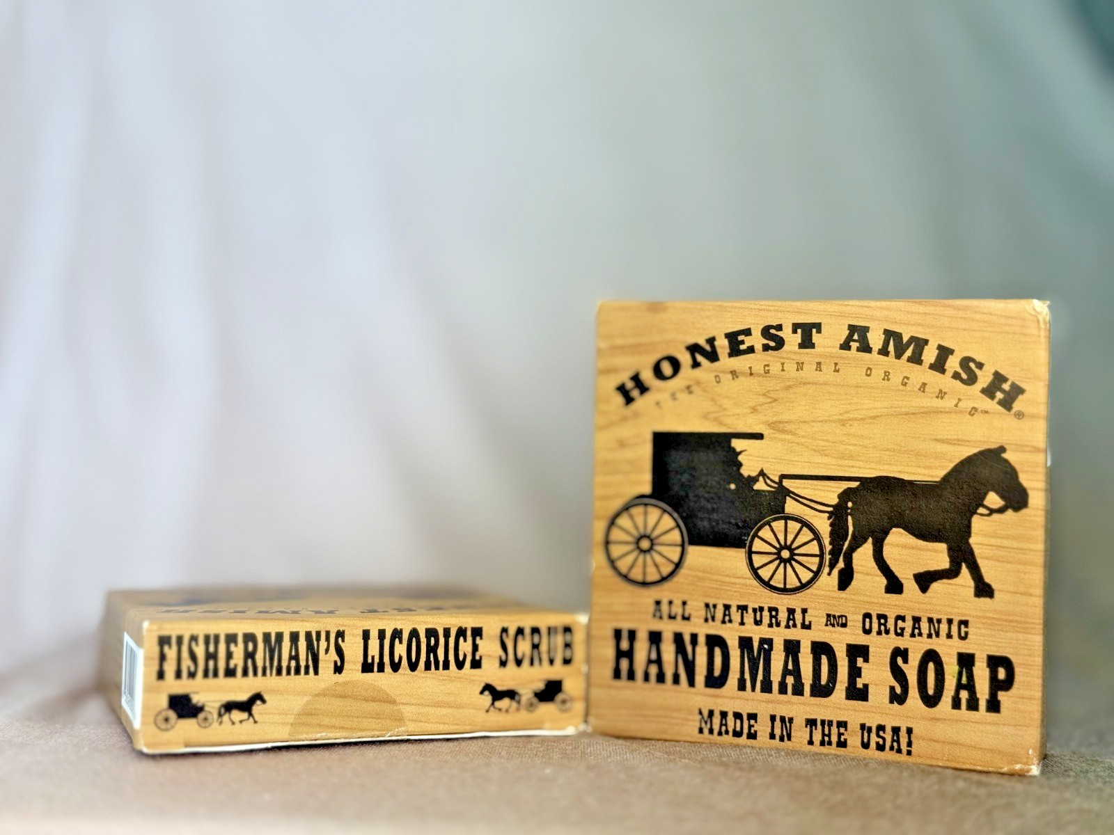 Honest Amish – Organic Handmade Soap -Fisherman’s Licorice Scrub 2pack