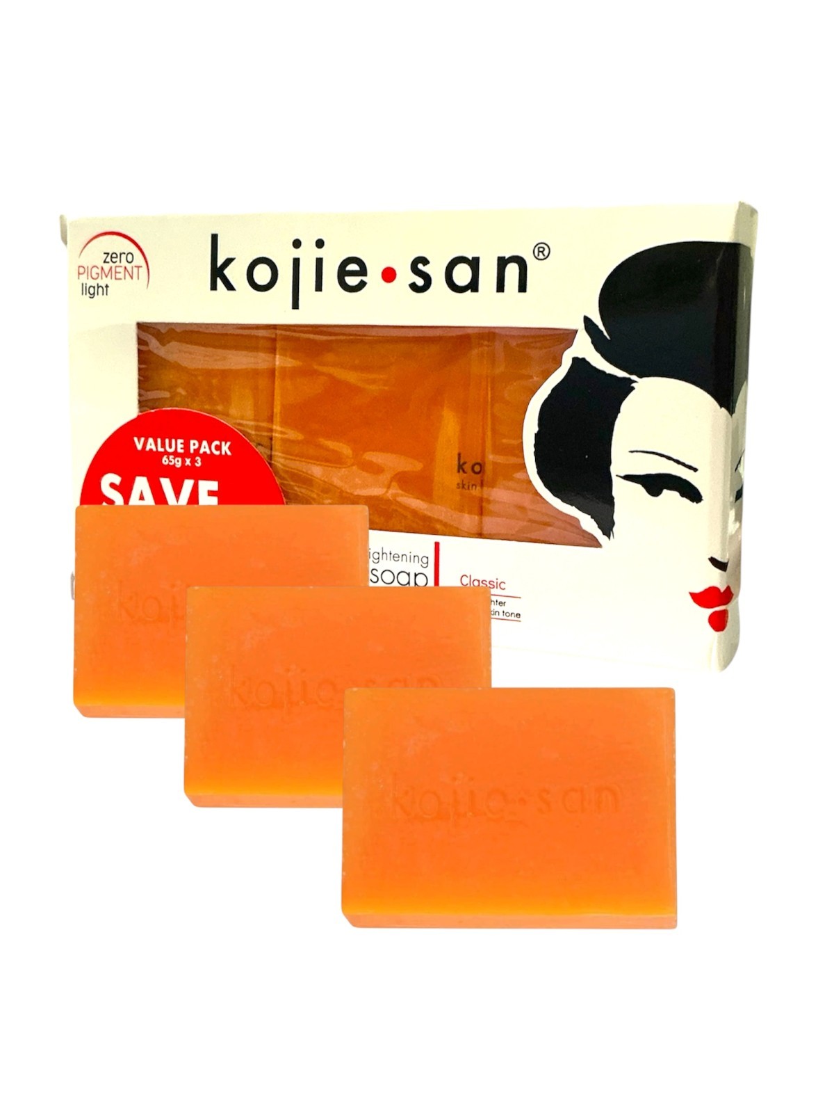 Kojie-San Classic Soap – 3 Pack (65g each)