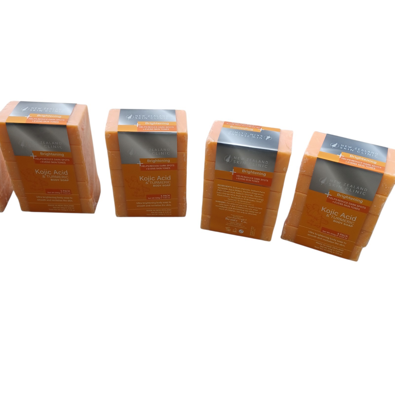 New Zealand Skin Clinic Bar Soap 30 Bars – Kojic Acid & Turmeric Body Soap
