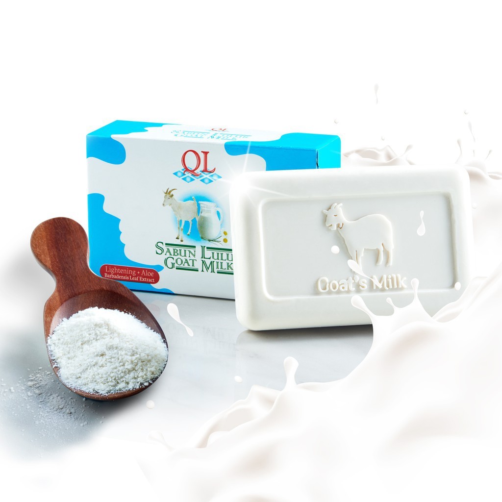 QL Goat Milk Body Scrub Bar Soap with Aloe 100g