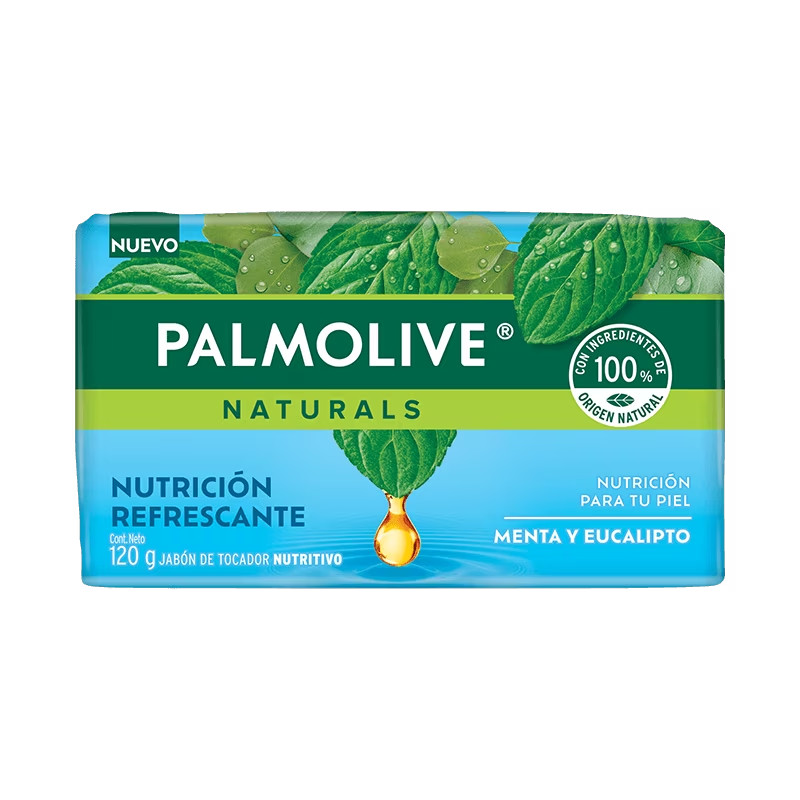 Palmolive Menta y Eucalipto Bar Soap Nutrición Refrescante, 120g