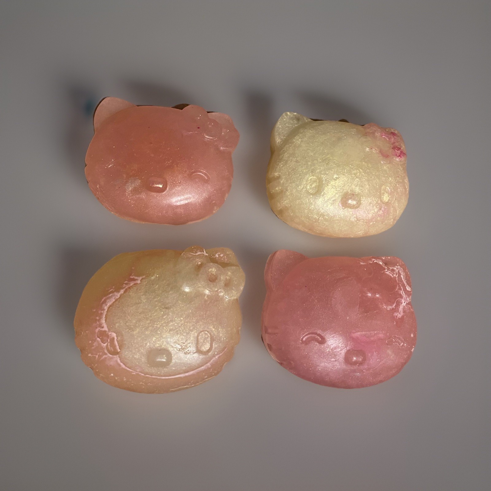 Handmade Hello Kitty Kawaii Cat Face Soap Glycerin Bar Soap