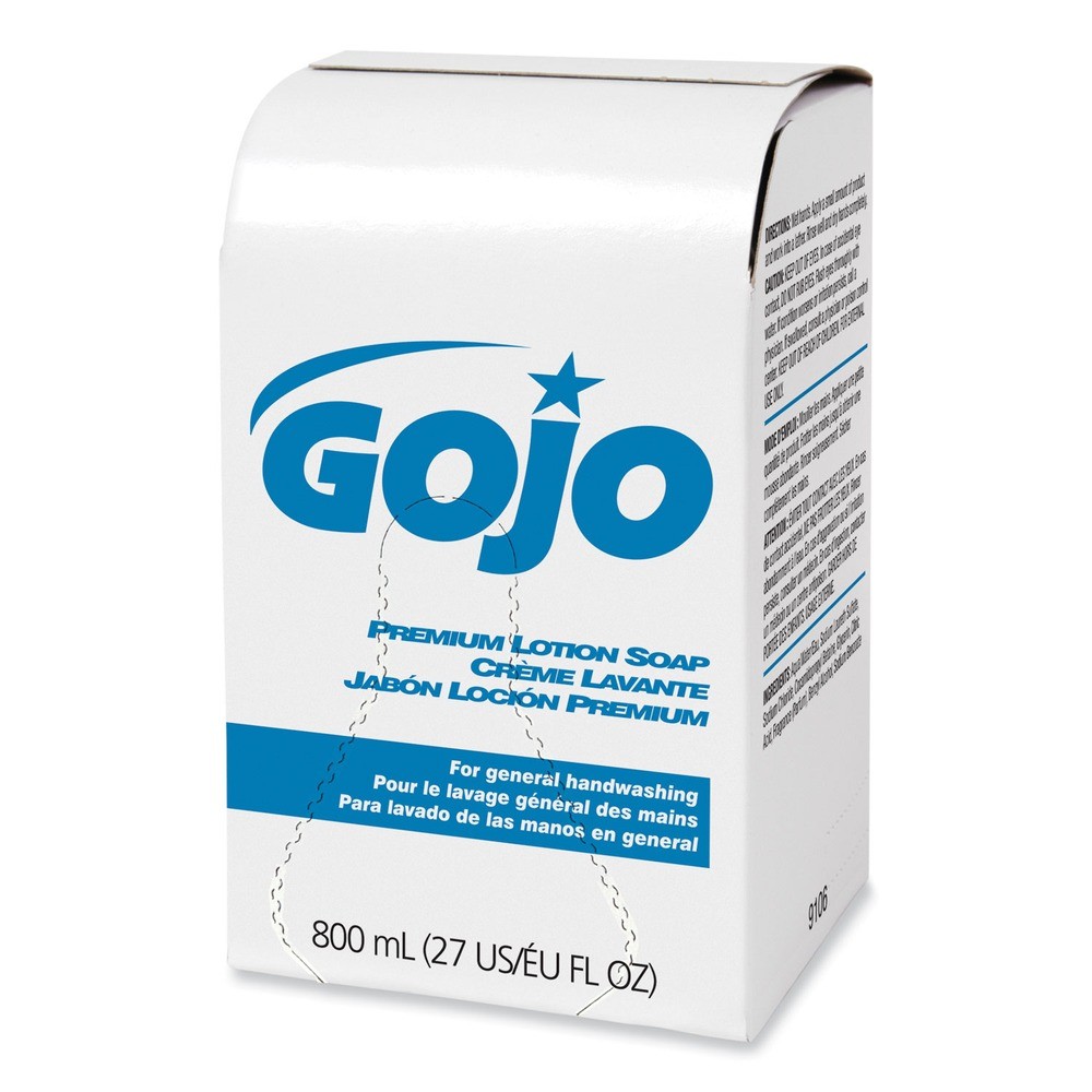 GOJO 910612CT 800 ml Premium Lotion Soap Refill – Waterfall (12/CT) New