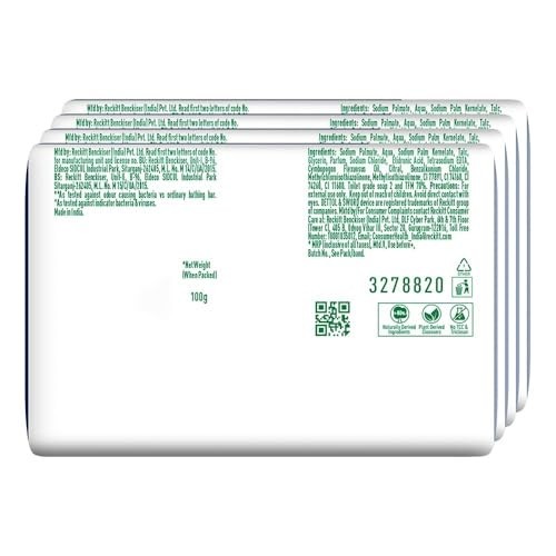 Dettol Cologne Fresh Bathing Soap 100g Pack of 4 12hr Fresh Germ Protection FS