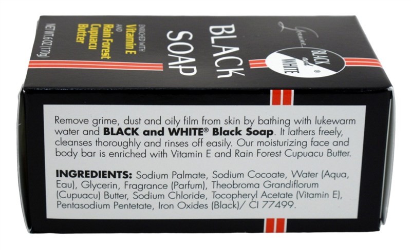 Black & White Black Soap With Vitamine & Cupuacu Butter 6 Ounce