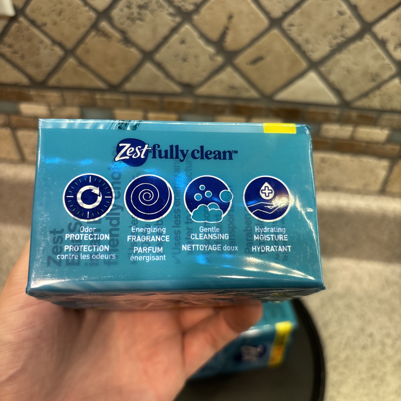 Zest Soap Refreshing Aqua Bath Bars 4.12 Ounce 2 Packs. 4 Bars.