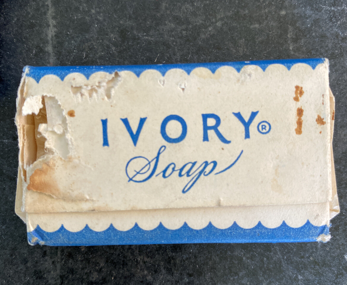 Antique Vintage Old Lot Hotel Travel Small Soap Bars + Stork Castile