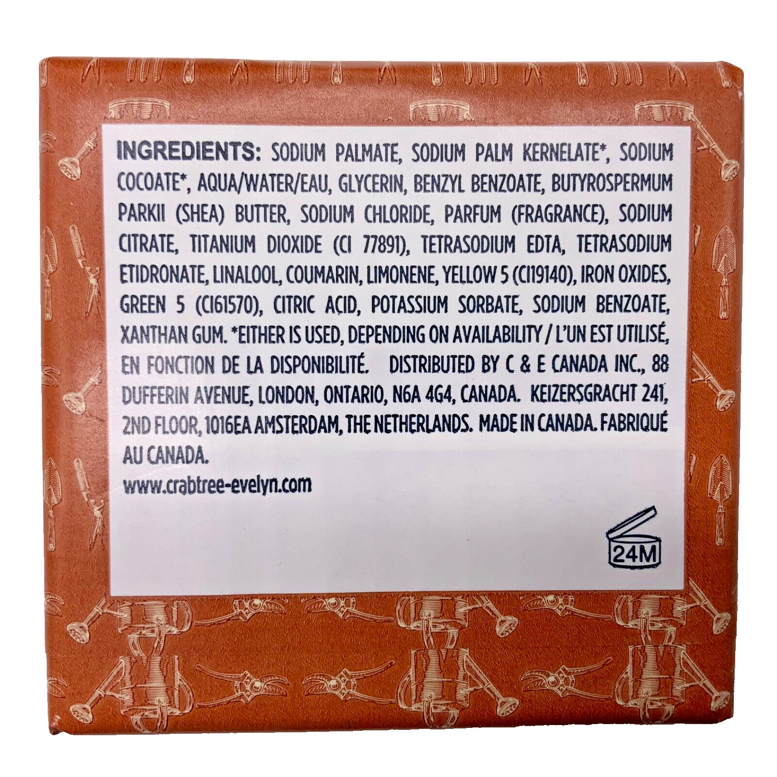 Crabtree & Evelyn Gardeners Bar Soap Triple Milled 21oz (6×3.5oz) 6pc set