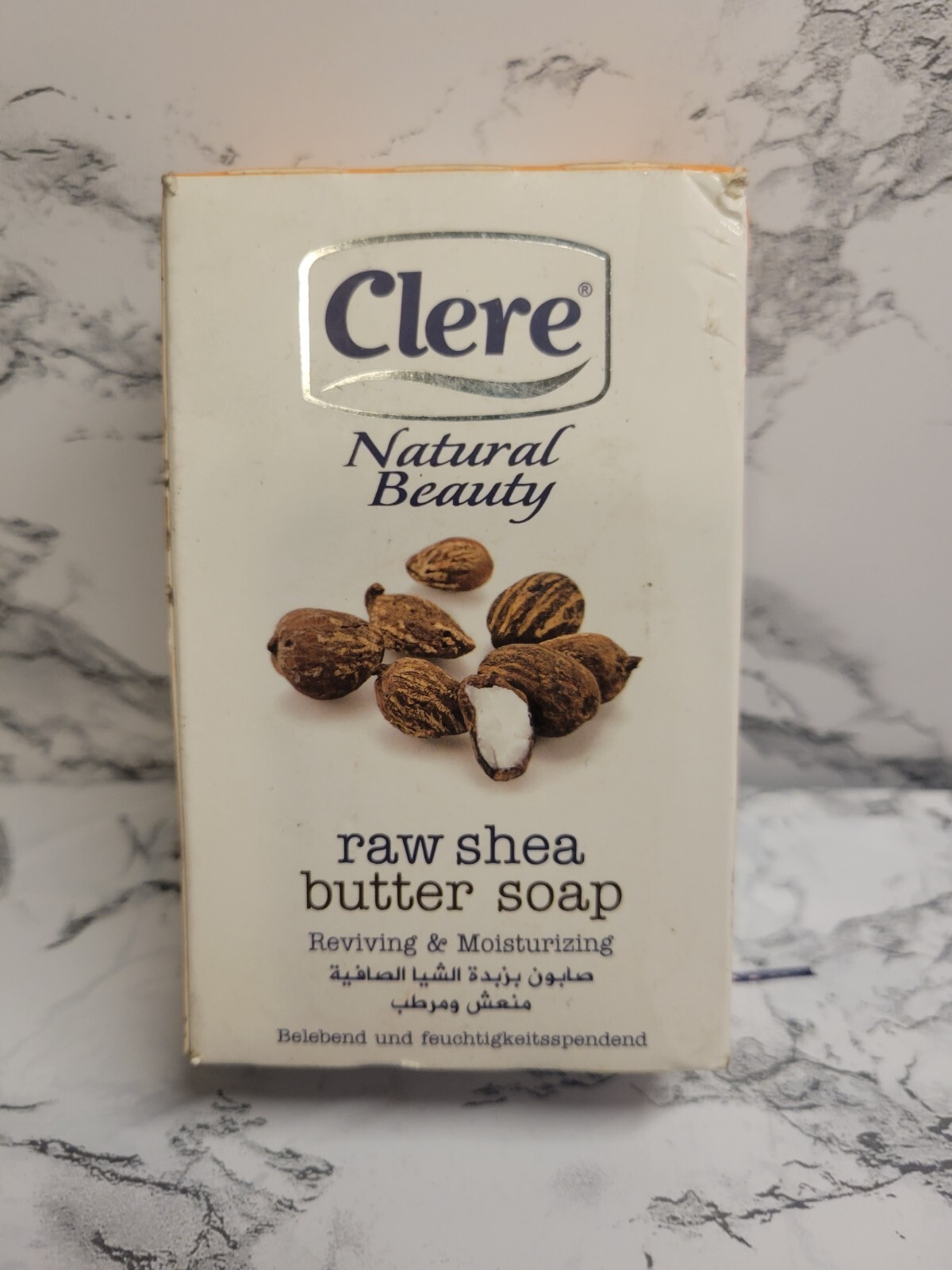 Clere Natural Beauty Raw Shea Butter Soap Reviving & Moisturizing 5.2oz 1 Bar