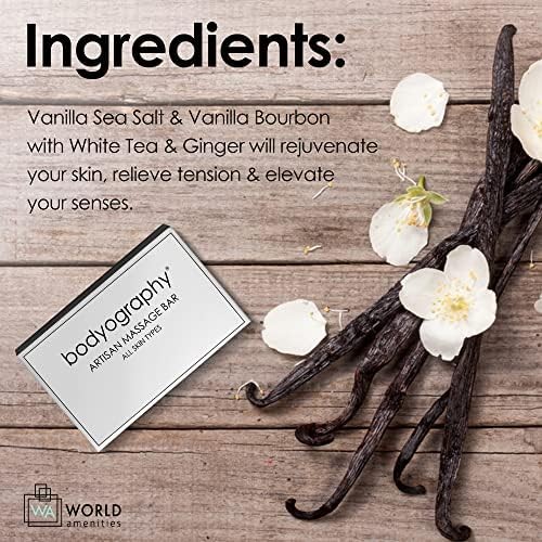 World Amenities – Bodyography Blanc – Bulk Artisan Massage Bar | 1.8 oz | Van…