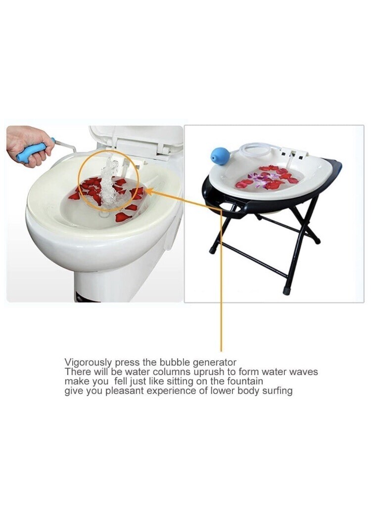 Unisex Bidet Sitz Bath Hip Tub Nursing Basin for Hemorrhoids Pregnant -Samtour