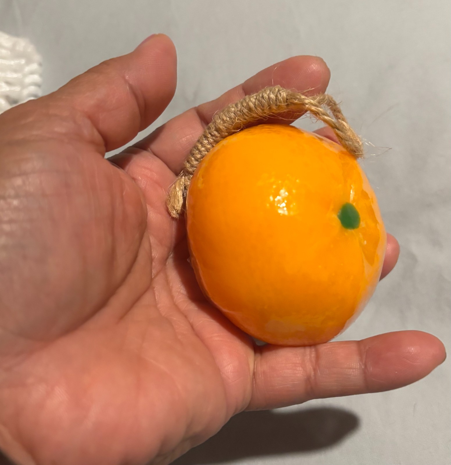 Decorative fruit soap perfect for displaying in bathrooms or gift baskets