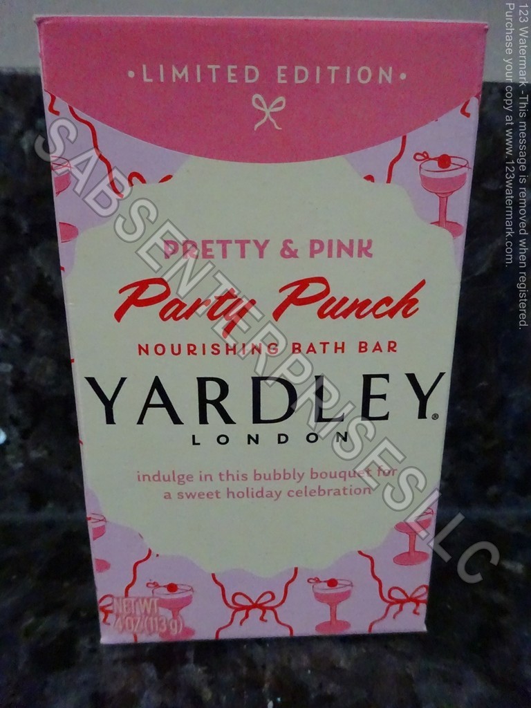 10 Yardley London Limited Edition Pretty & Pink PARTY PUNCH Bath Bar Soap 4oz