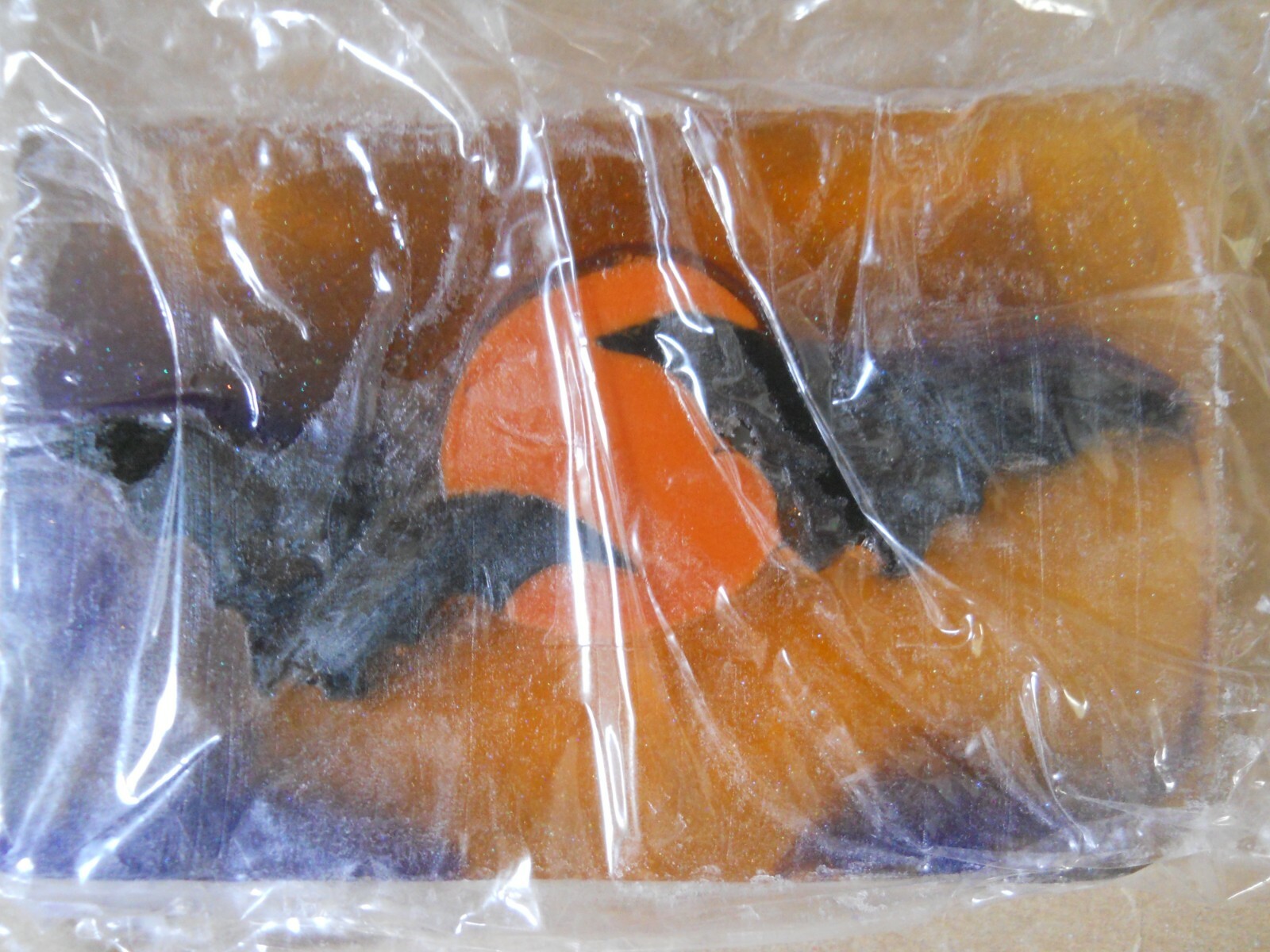 New Primal Elements Cut Soap, Full Slice, 5.3 oz. Bats, Halloween