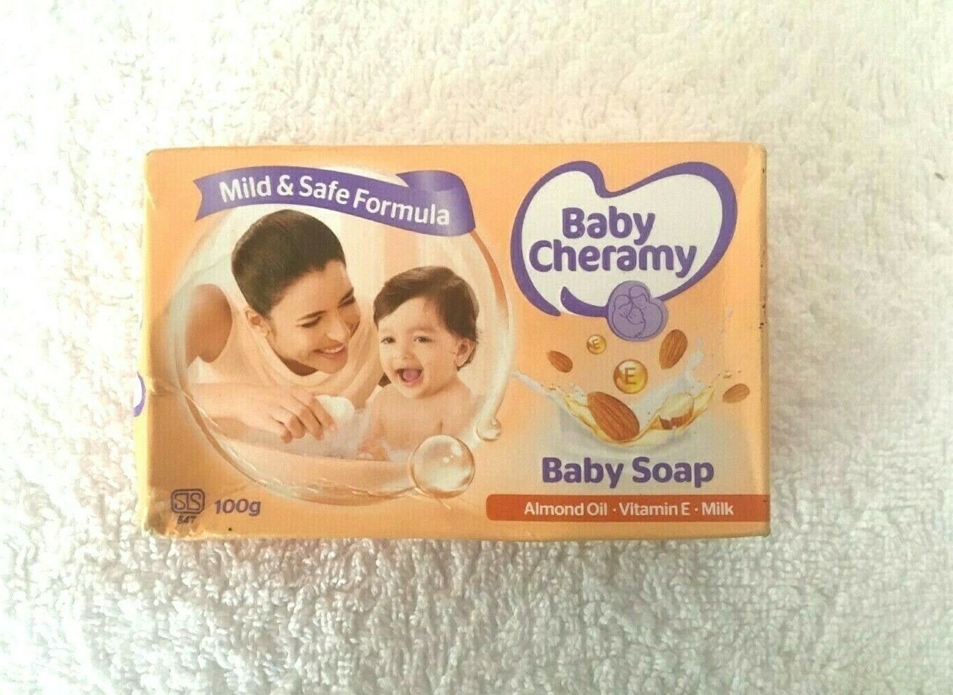 Baby Soap Cheramy Herbal 100% Natural Milk 100g Skin New Free Shipping Bathing