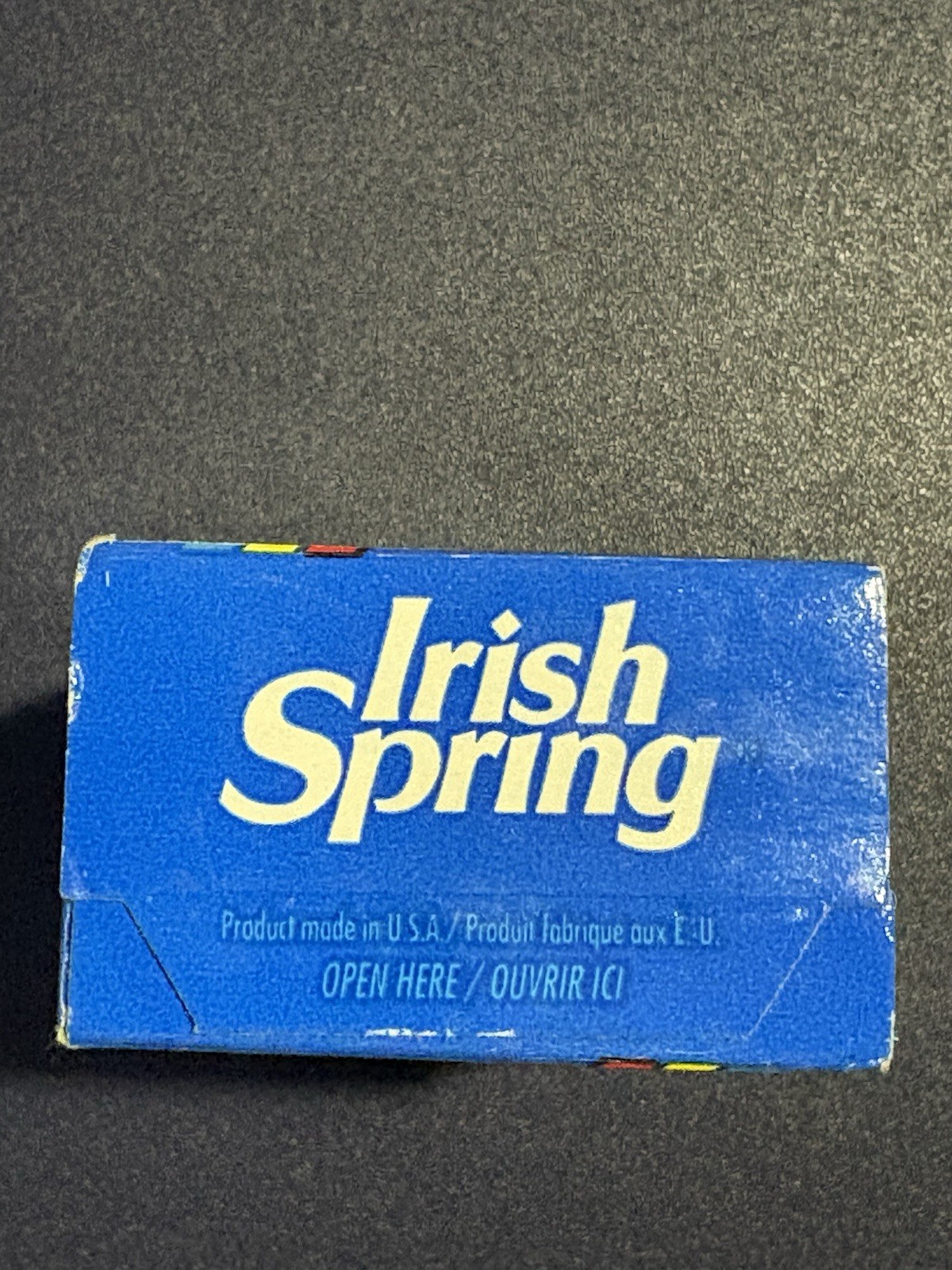 1 Vintage Irish Spring Fresh Waterfall Clean Deodorant Bar Soap NIB 90g Blue Box