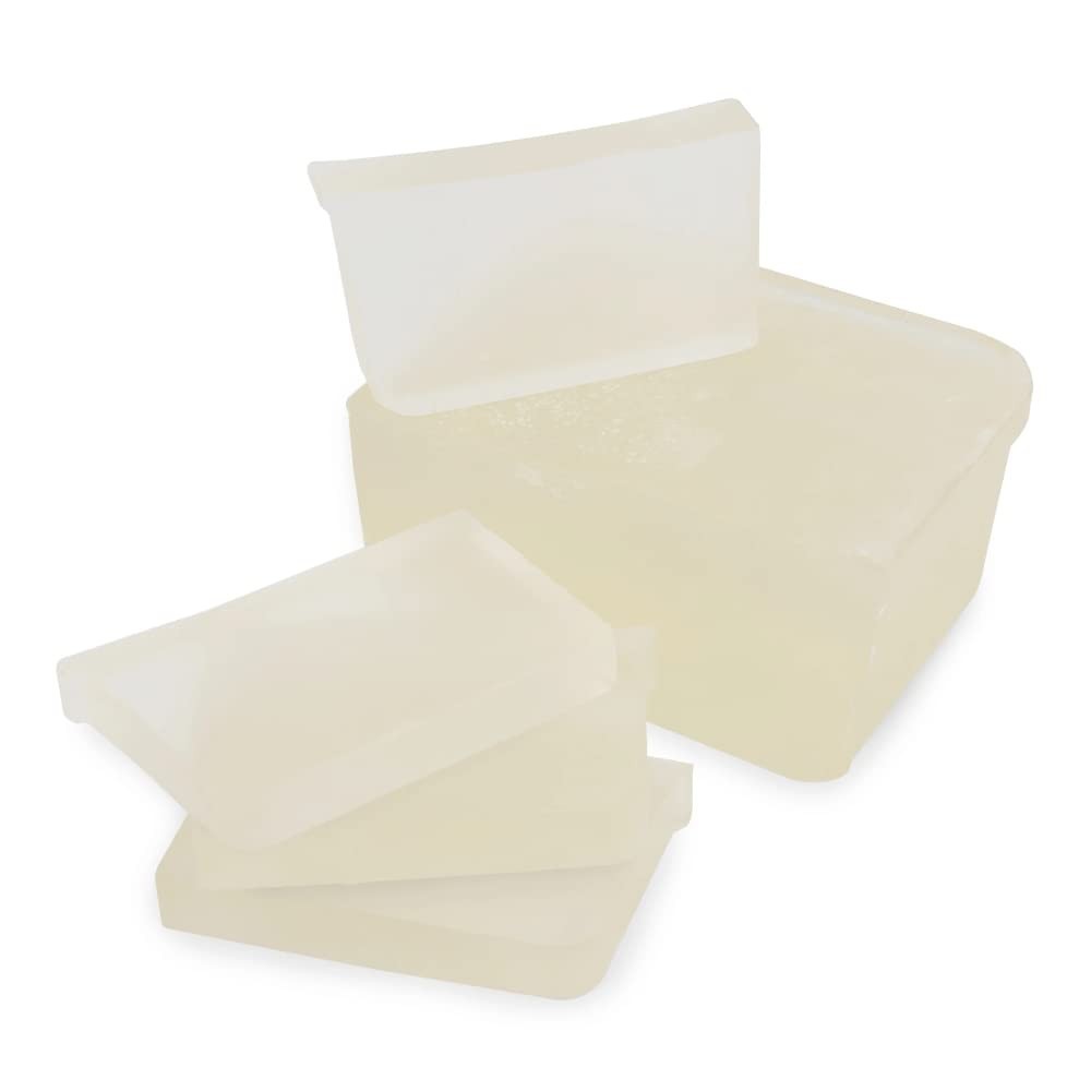 Create Custom Soaps with 5 lb Unscented Clear Soap Base – Easy to Melt & Shape