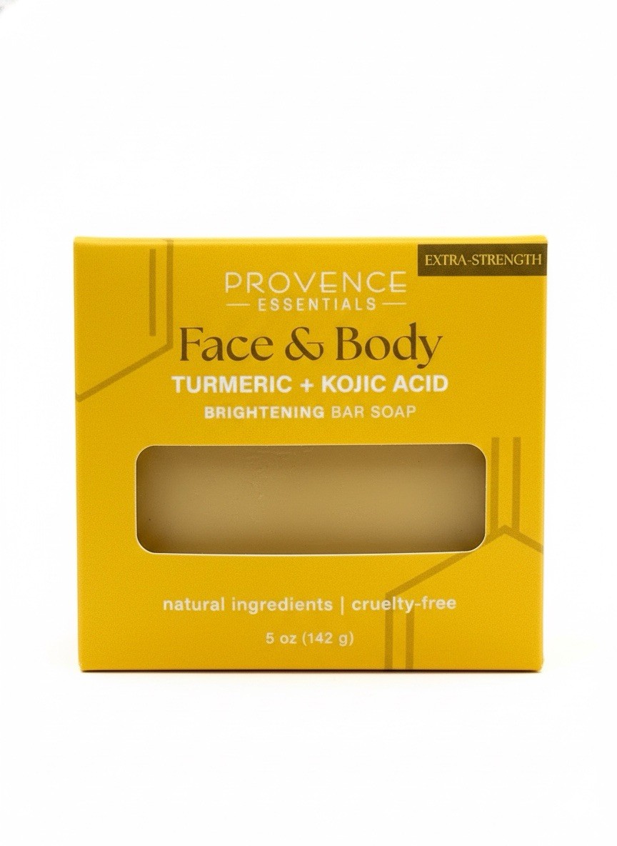 Provence Essentials Turmeric Kojic Acid Brightening Soap Face Body 5 oz.