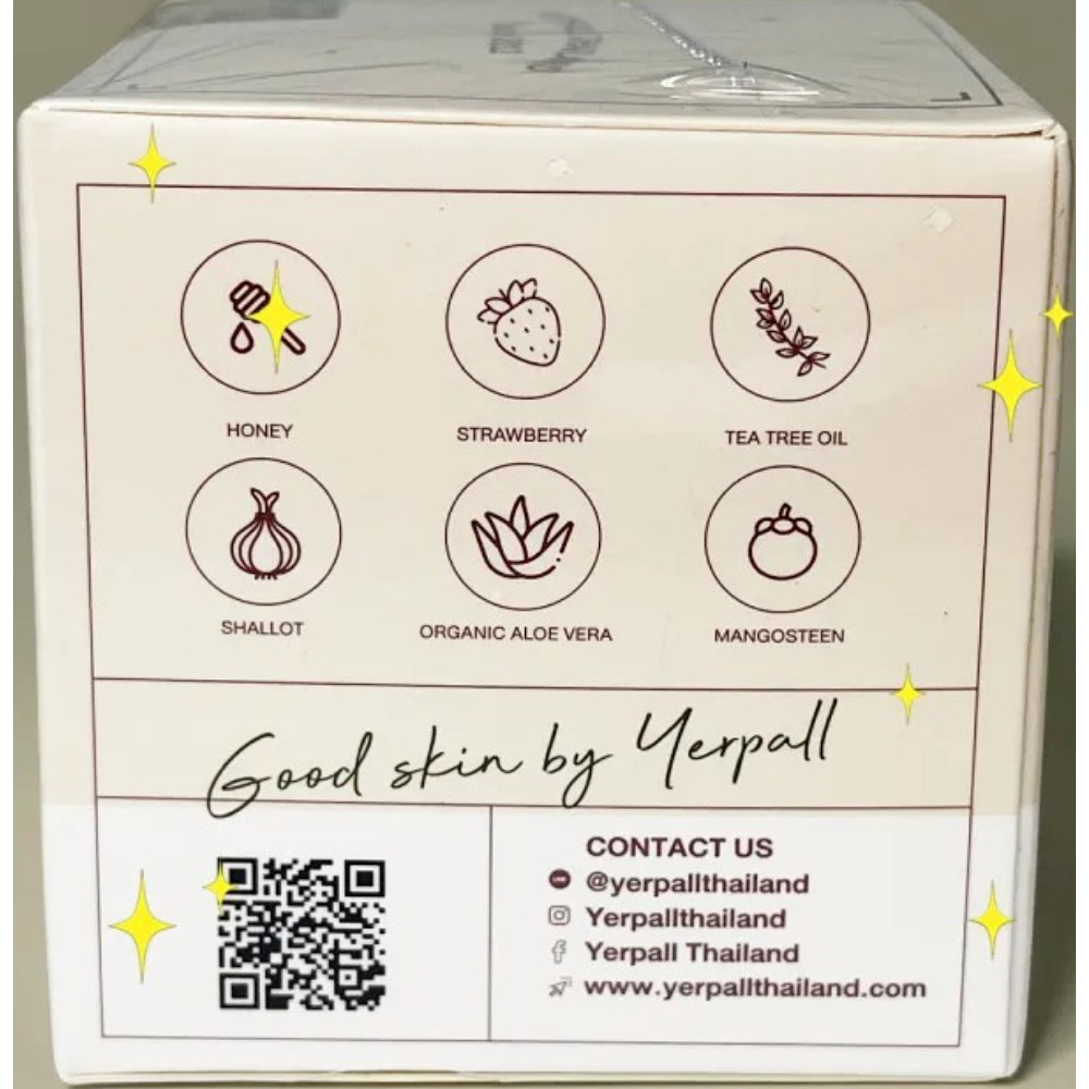 YERPALL SOAP Intensive, fresh serum soap, round bar, clear facial 30g. x 4 pcs.