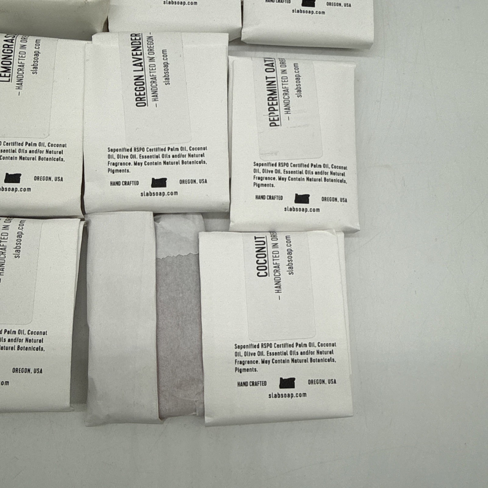 Slab Bar Soap Lot of 16 Bars (Various Sizes/Scents) — NEW