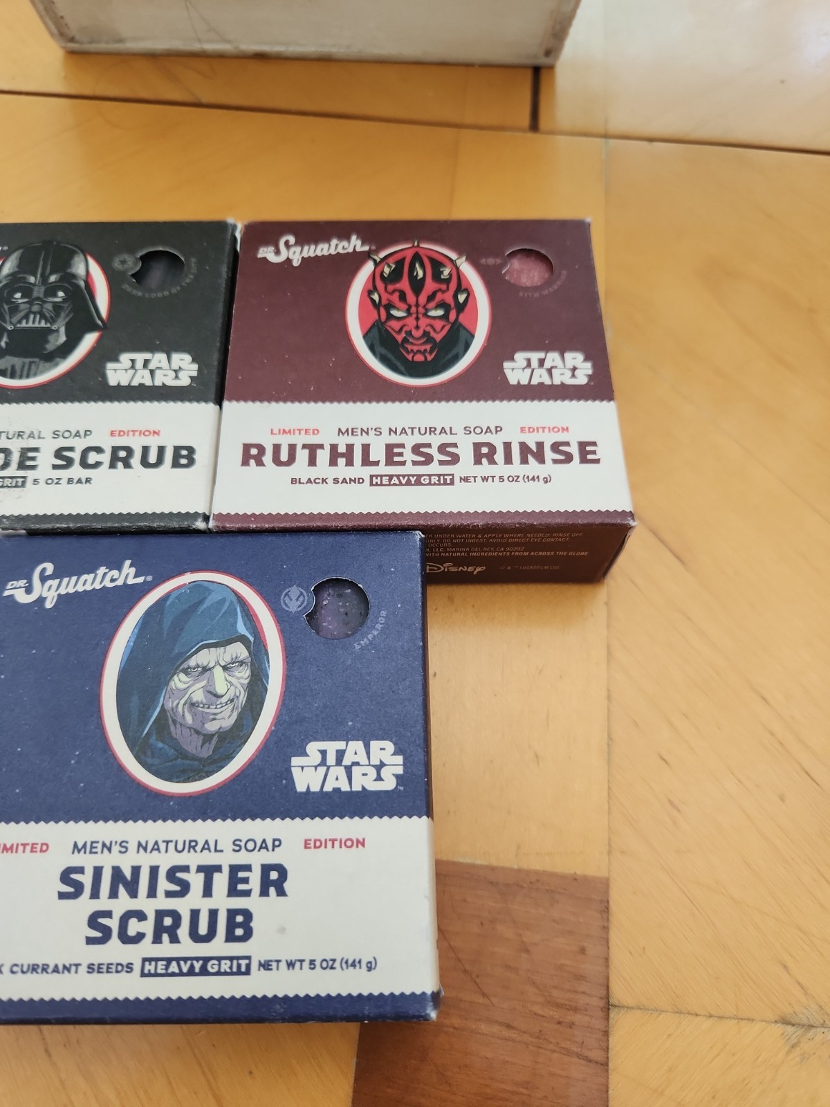Dr. Squatch STAR WARS Darth Maul Darth Vader Emperor Palpatine Natural Soap