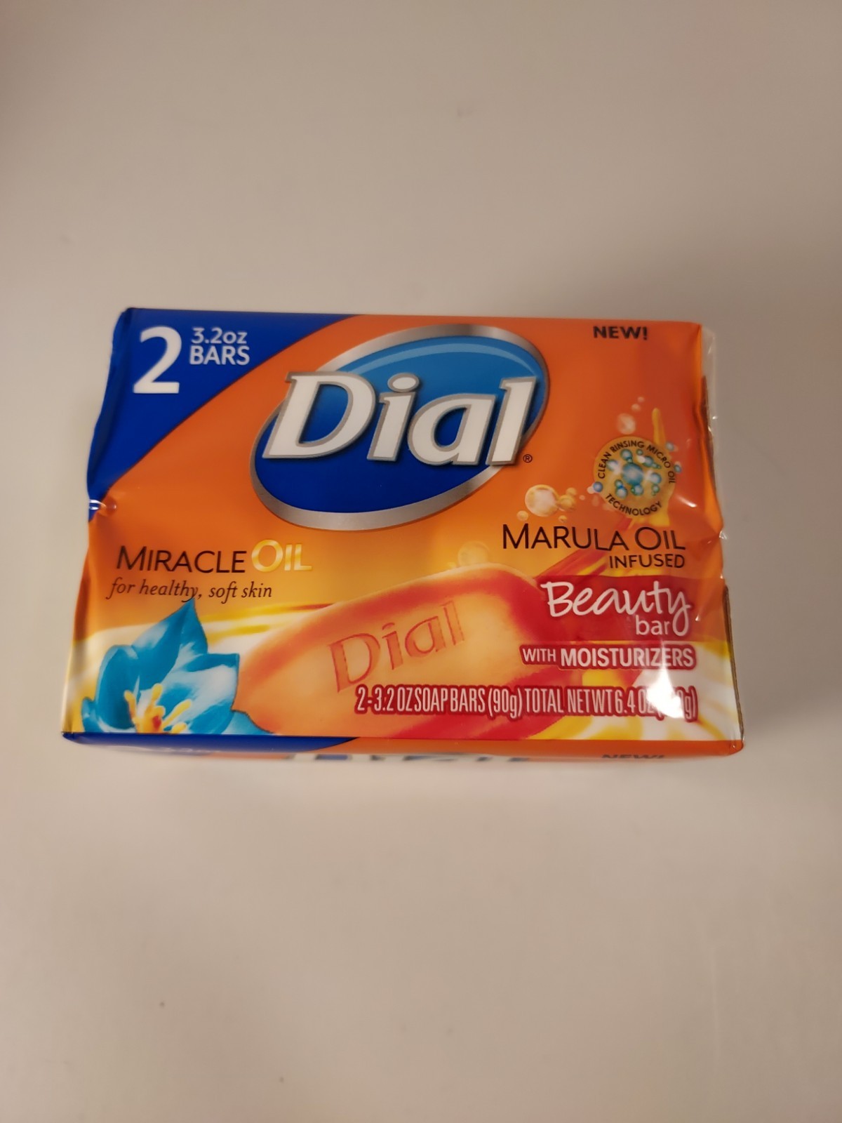 Dial Marula Oil Skin Care Bar 2‑Pack Bars Total New Sealed Discontinued NOS