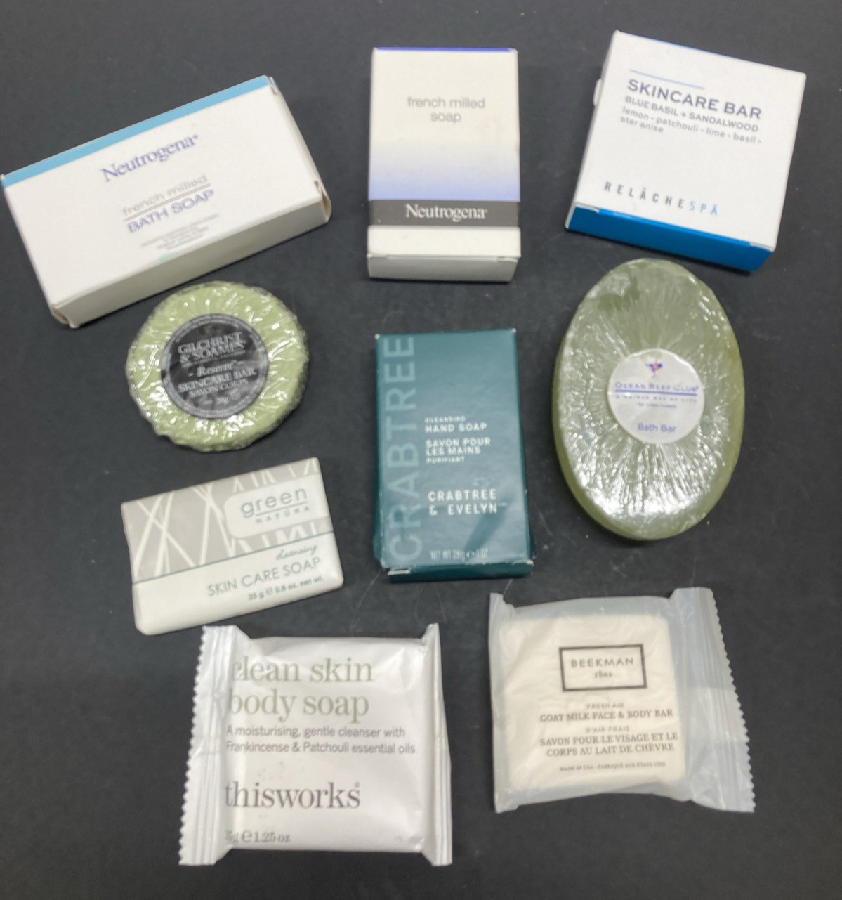Travel Size Soap Bars Assorted Brands Varieties Lot of 9