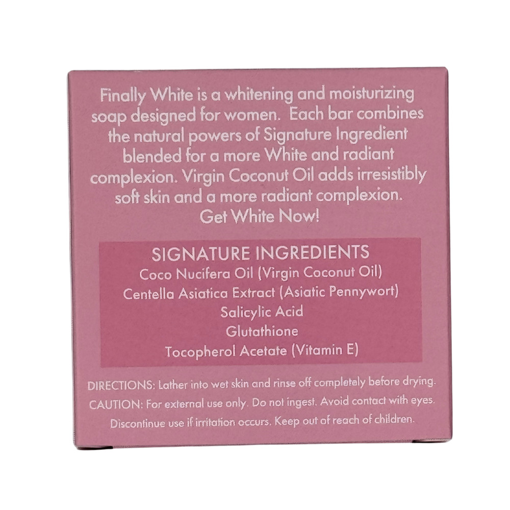 Finally White Whitening Soap with Organic Scrub