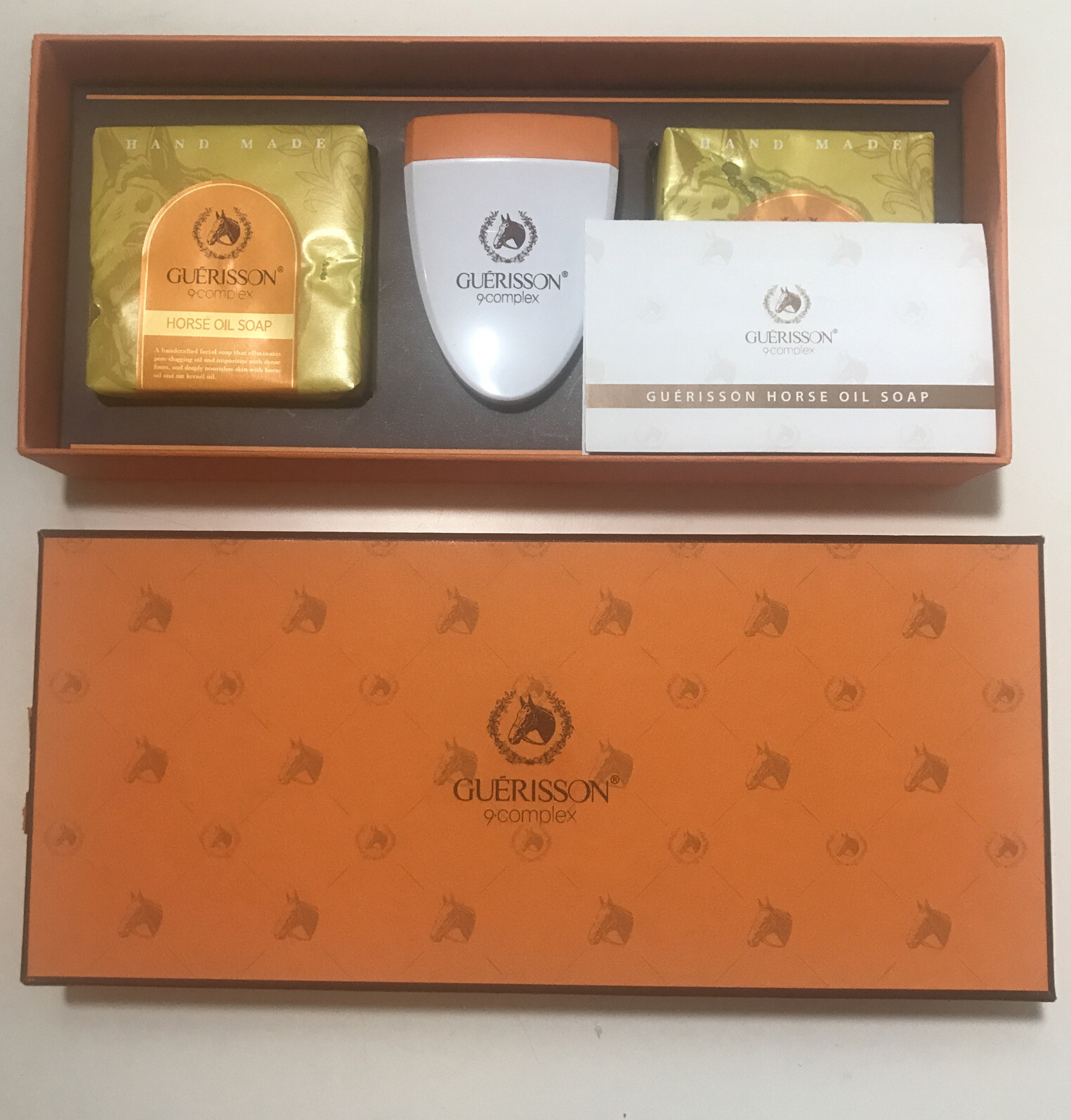 Guerisson 9 Complex Handmade Horse Oil Soap Set New Korea Handcrafted With Box