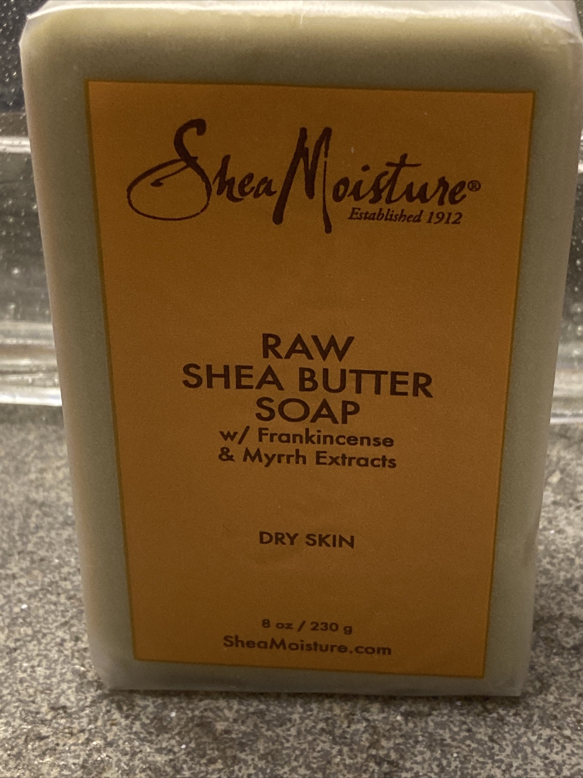 3)SHEA MOISTURE RAW SHEA BUTTER SOAP W FRANKINCENSE & MYRRH EXTRACTS 4 DRY SKIN
