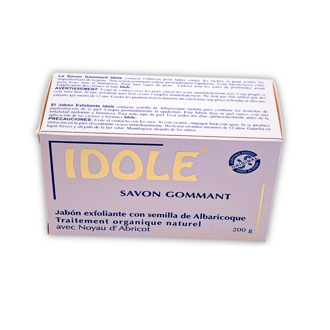 Idole Exfoliating Soap 7 oz with Apricot Kernel Powder Skin Cleansing Bar