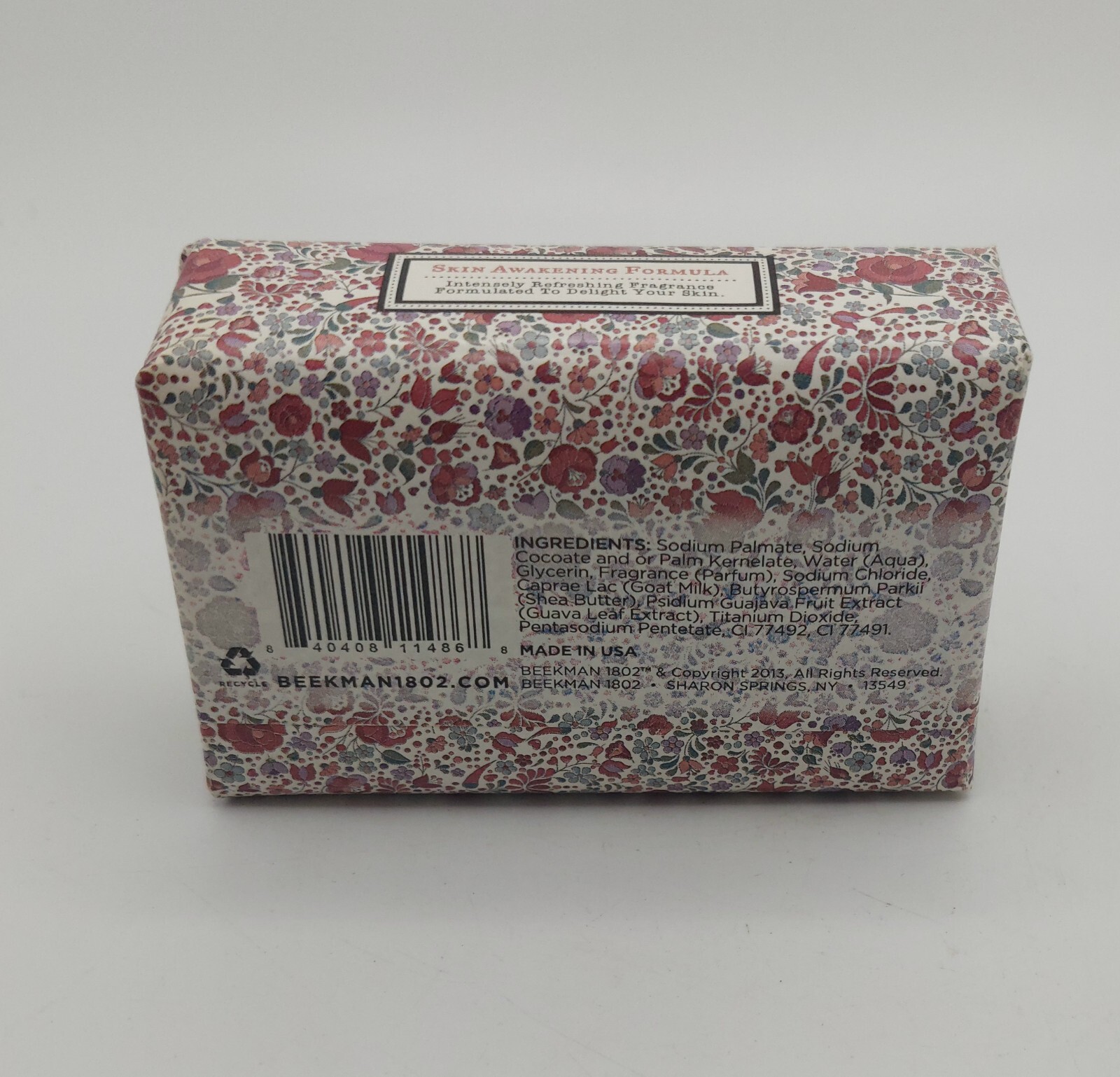 NEW Beekman 1802 Goat Milk Soap Bar” HONEY GRAPEFRUIT” 3.5 oz