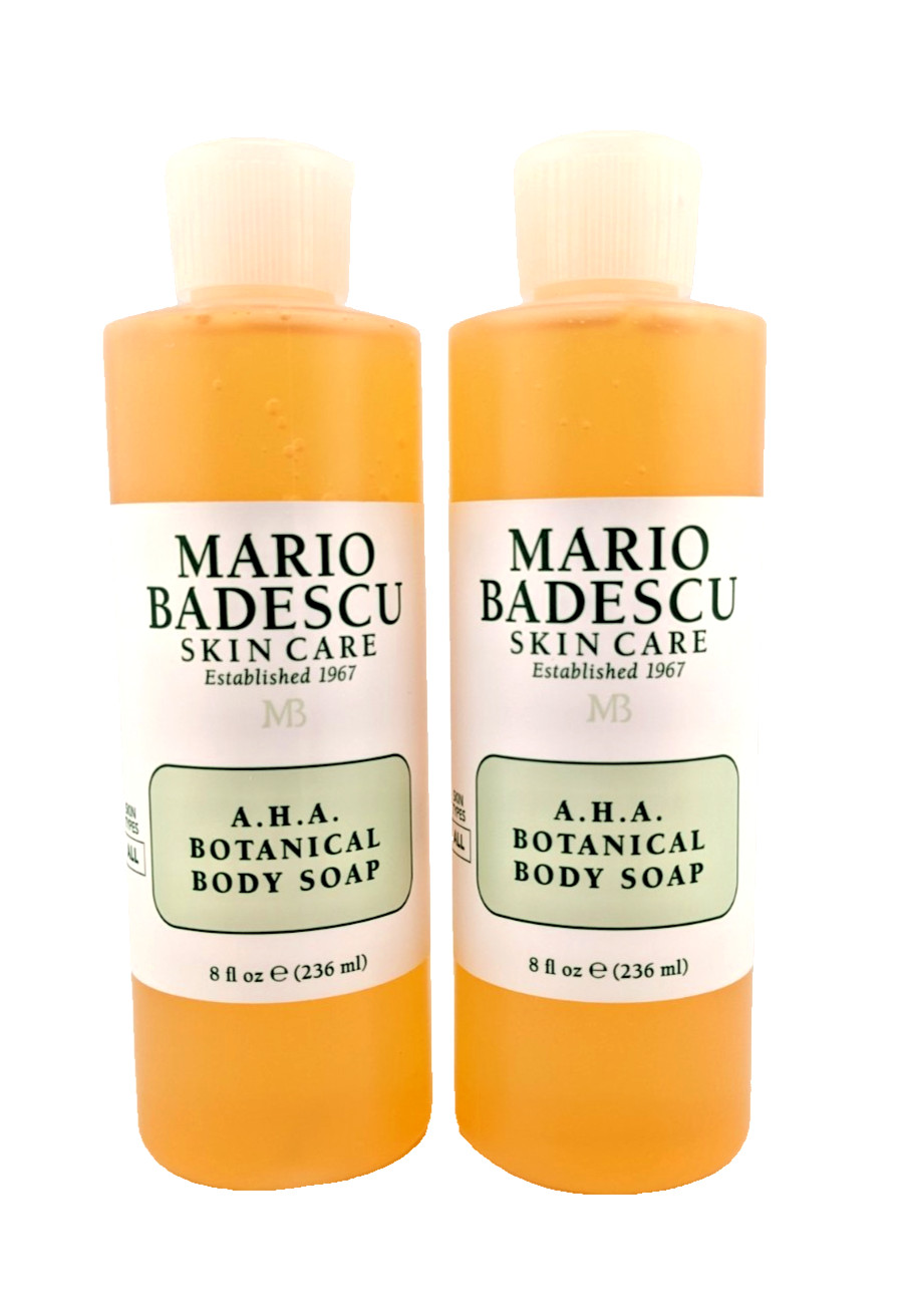 2x AHA Botanical Body Soap by Mario Badescu for Unisex – 8floz Each NEW